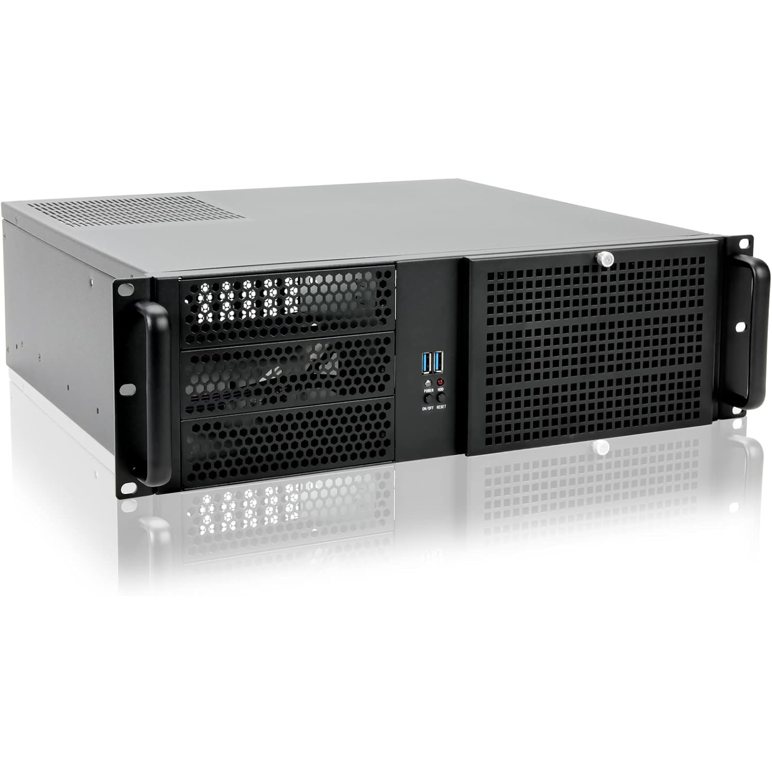 RackChoice 3u Rackmount Chassis MATX/Mini-ITX 3x5.25 Model N400DA