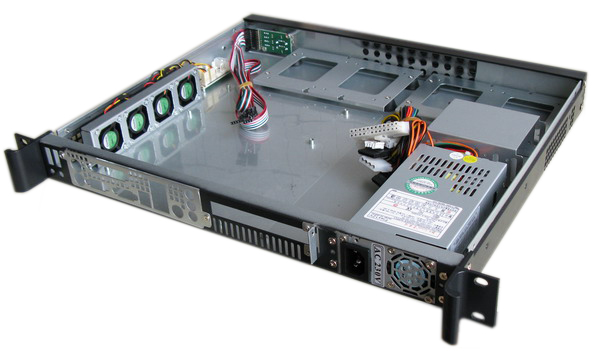  Rackmount chassis Server case 19 inch microATX 1U i/o front N135 